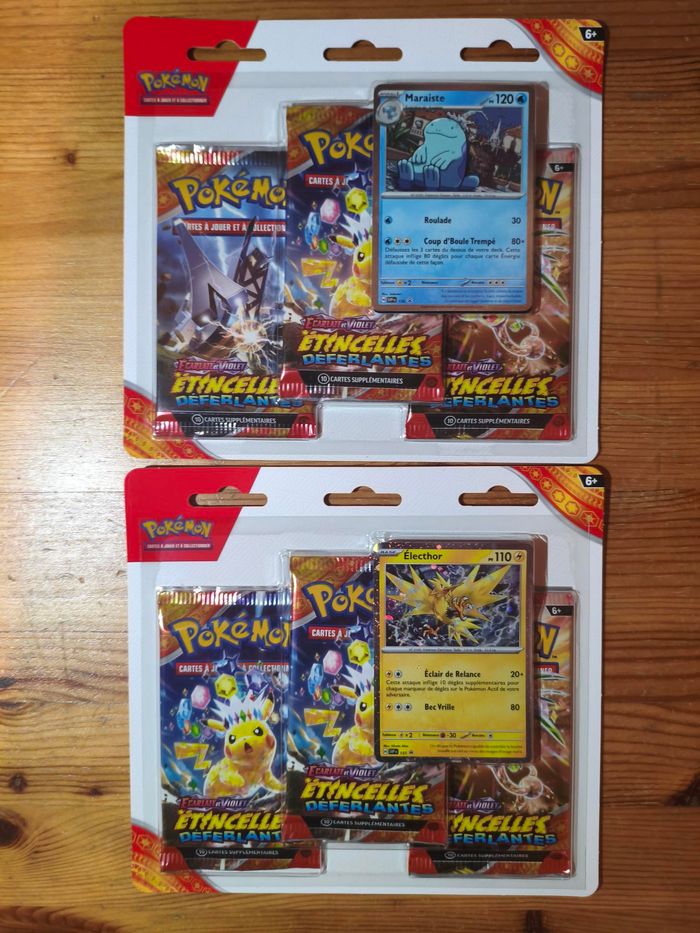 Lot tripack Pokemon ev08 étincelles déferlantes