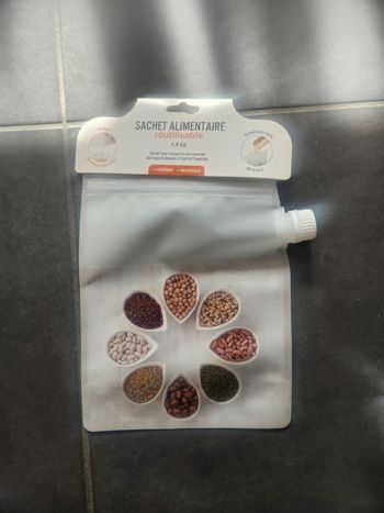 Sachet alimentaire réutilisable 1,9 kgs