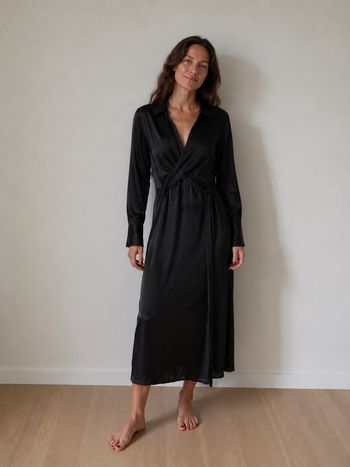 Robe satinée mango
