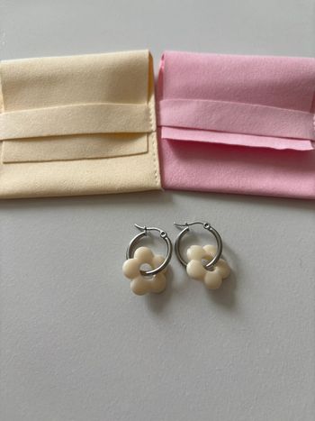 Créole pendentif fleur