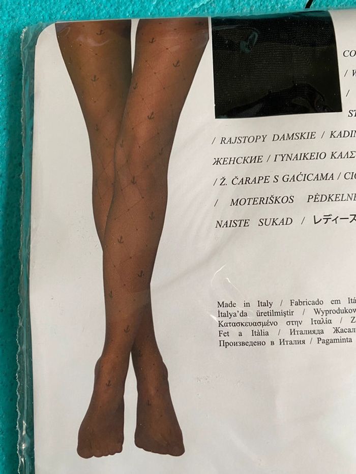 Collants Calzedonia Taille 1/2 motif marin - photo numéro 3