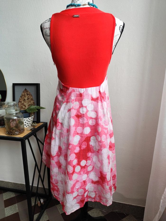 Jolie robe corail coeur croisé ()3322 taille 1 - photo numéro 4