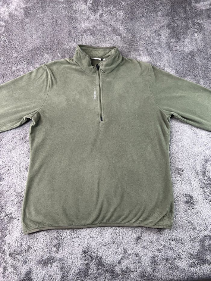 Pull polaire de sport Reebok kaki – Taille XL Homme Outdoor - photo numéro 6