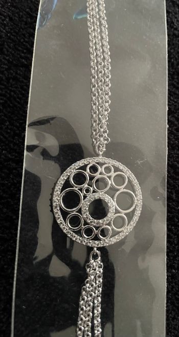 Bracelet Ravissante Multi-Ranges Motifs Serti Des Cristaux Oxyde De Zirconium