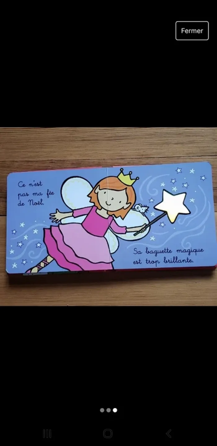 Livre bébé carton petit format fée Noël - photo numéro 3