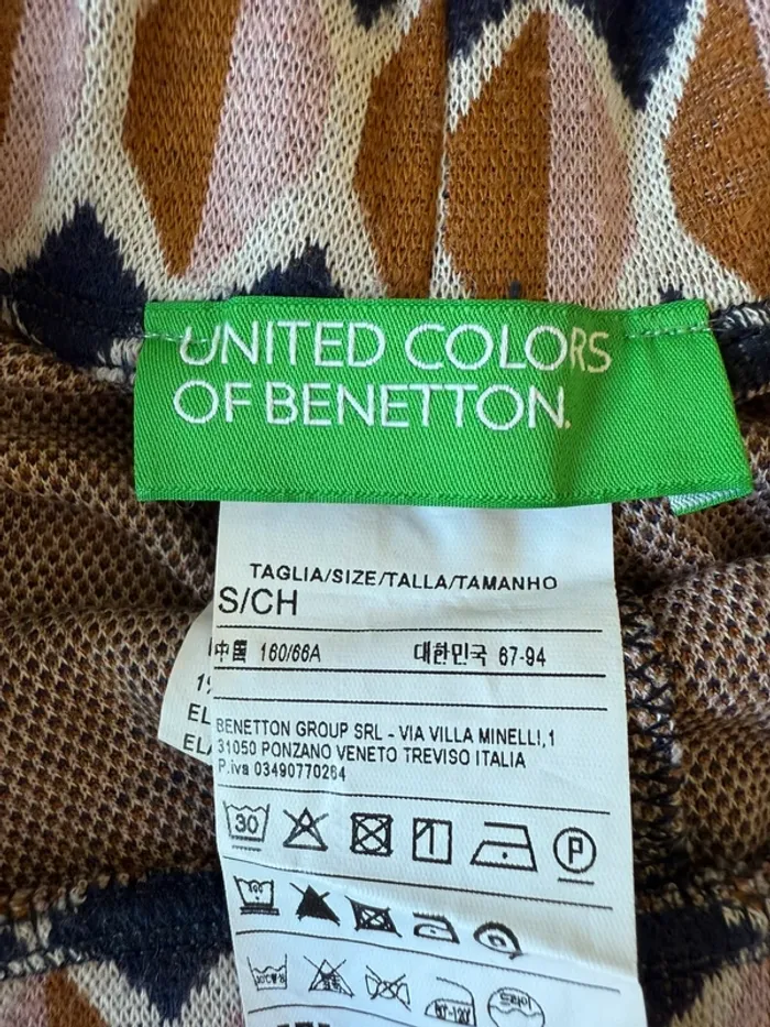 Pantalon fluide imprimé vintage benetton - photo numéro 5