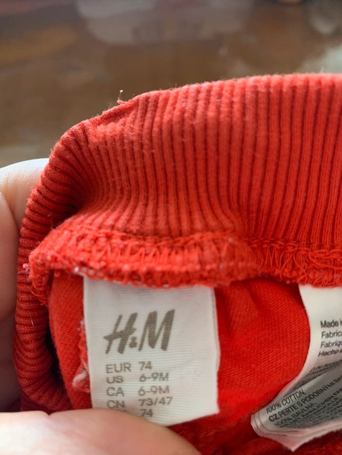 Pantalon rouge 9 mois H&M - photo numéro 2