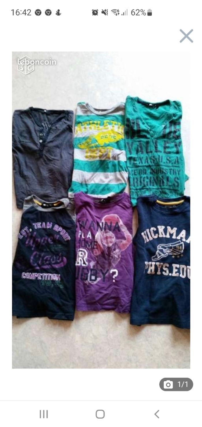 Lot de 6 tee shirts manches longues