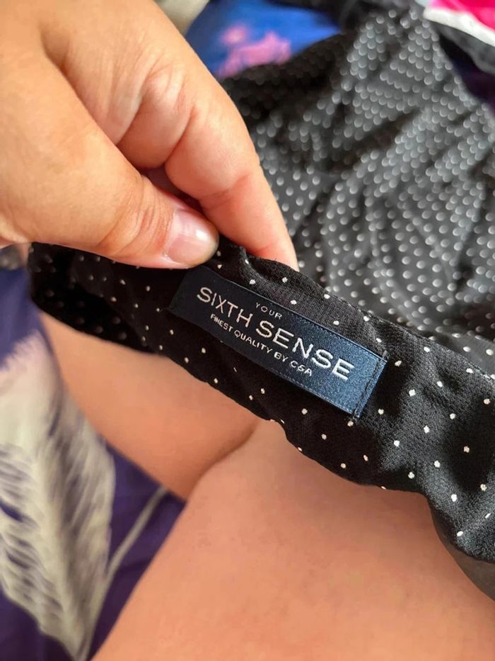 Jupe mi longue à pois taille 40 marque sixth sense • - photo numéro 3
