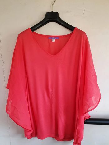 Tee shirt manches transparente 4xl
