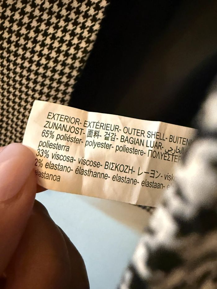 Blazer pied de poule Zara - photo numéro 9