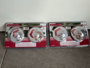 Lot 4 boules de Noël à personnaliser neuves