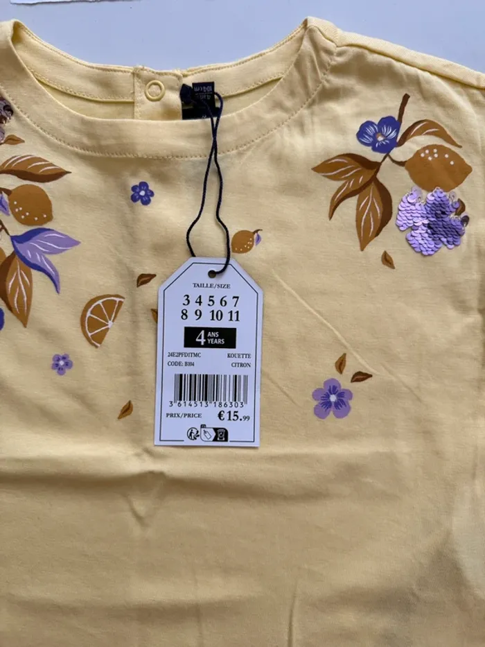 Tee shirt sergent major 4 ans neuf - photo numéro 2