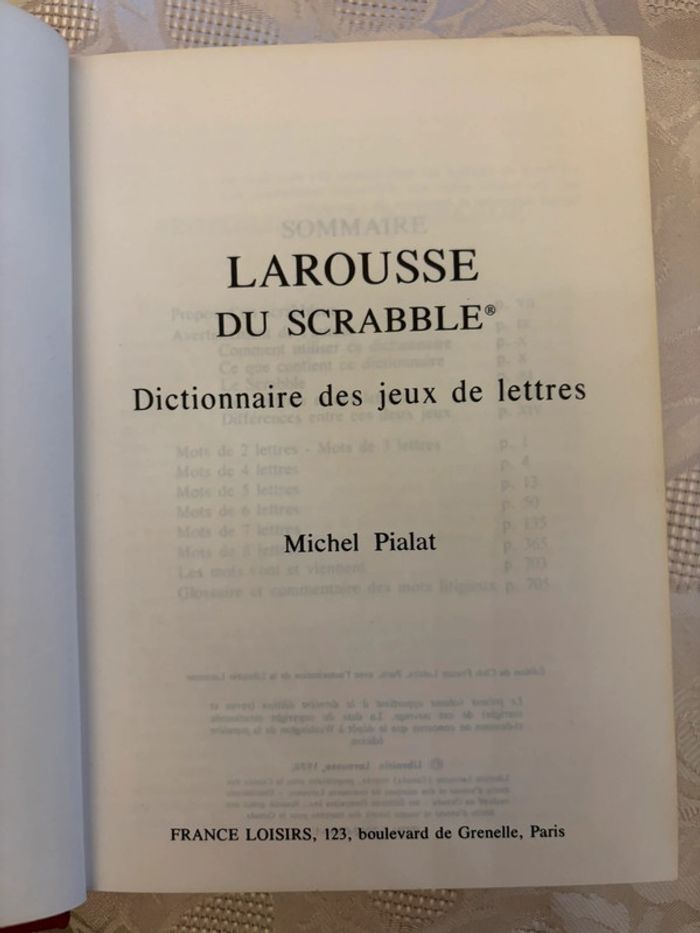 Larousse Thématique – Dictionnaire du Scrabble et des jeux de lettres - photo numéro 3