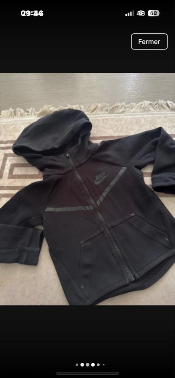 Veste jogging noir Nike taille 2/3 ans - photo numéro 5