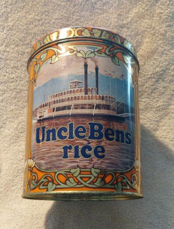 grande et belle boite métal riz Uncle Ben's Rice Original USA Rice