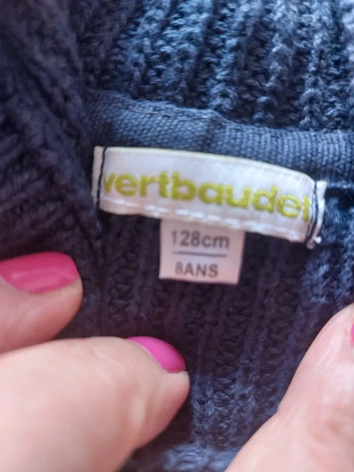 Pull en maille légère à capuche 100% coton - photo numéro 5