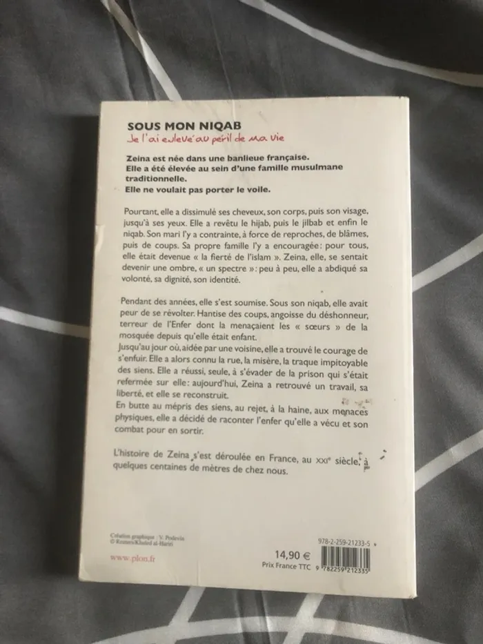 Livre Zeina sous mon niqab histoire vrai 📕 - photo numéro 3