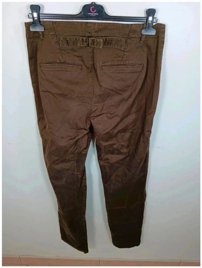 C32 pantalon kaki comptoir des cotonniers 38 - photo numéro 2