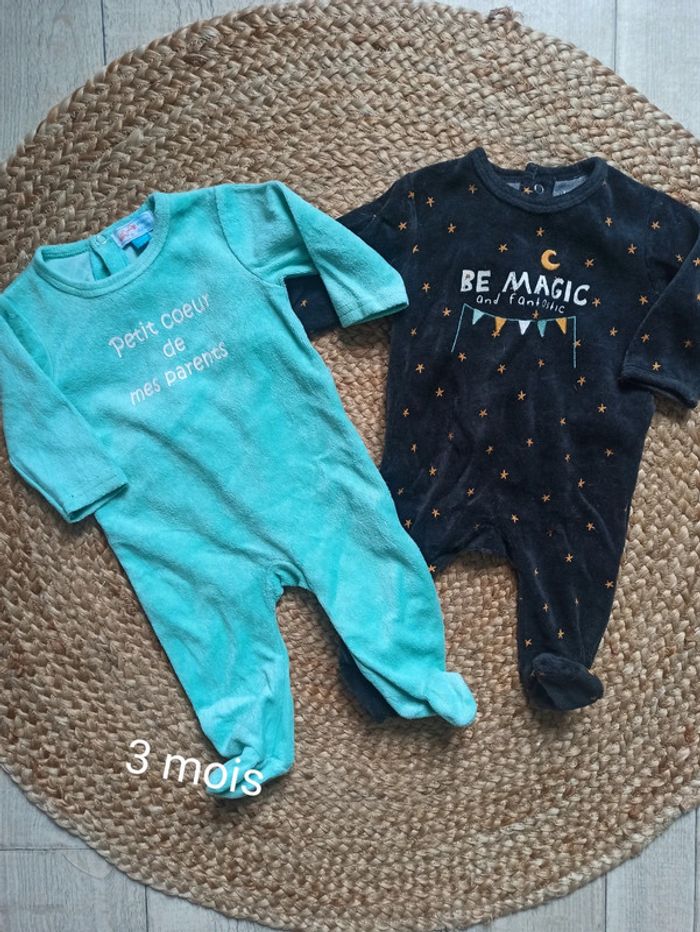 Lot pyjamas 3 mois