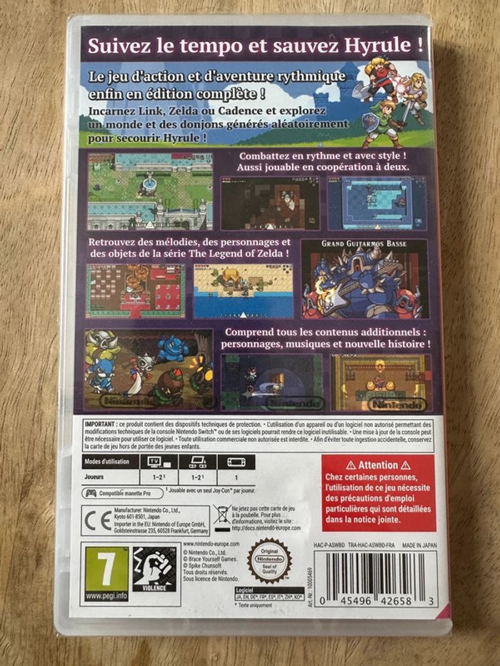 NEUF sous blister Jeu vidéo Nintendo Switch Zelda Cadence of Hyrule Crypt of The Necro Dancer - photo numéro 2