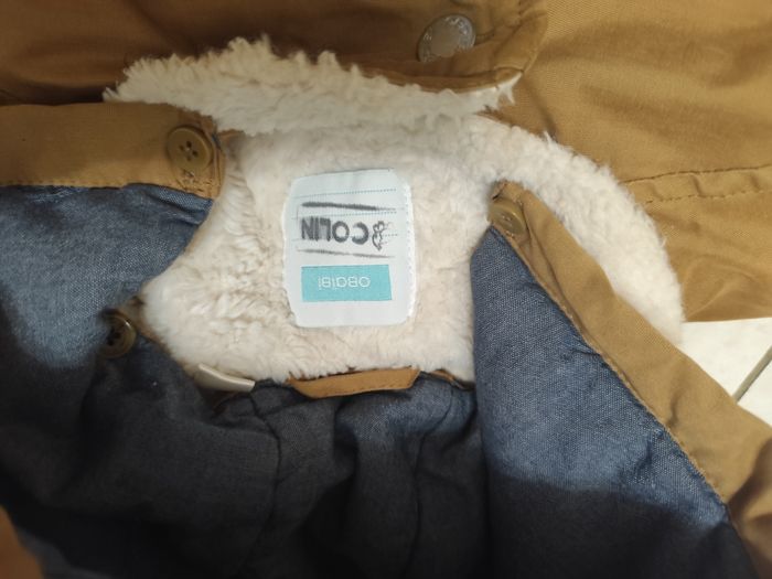 Manteau fourré marron 24 mois garçon - photo numéro 2