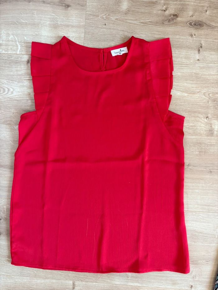 T-shirt blouse rouge Emma & Ella taille S