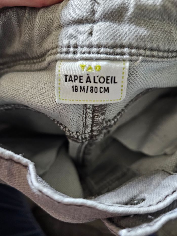 Jeans gris Tape à l´oeil 18 mois - photo numéro 3
