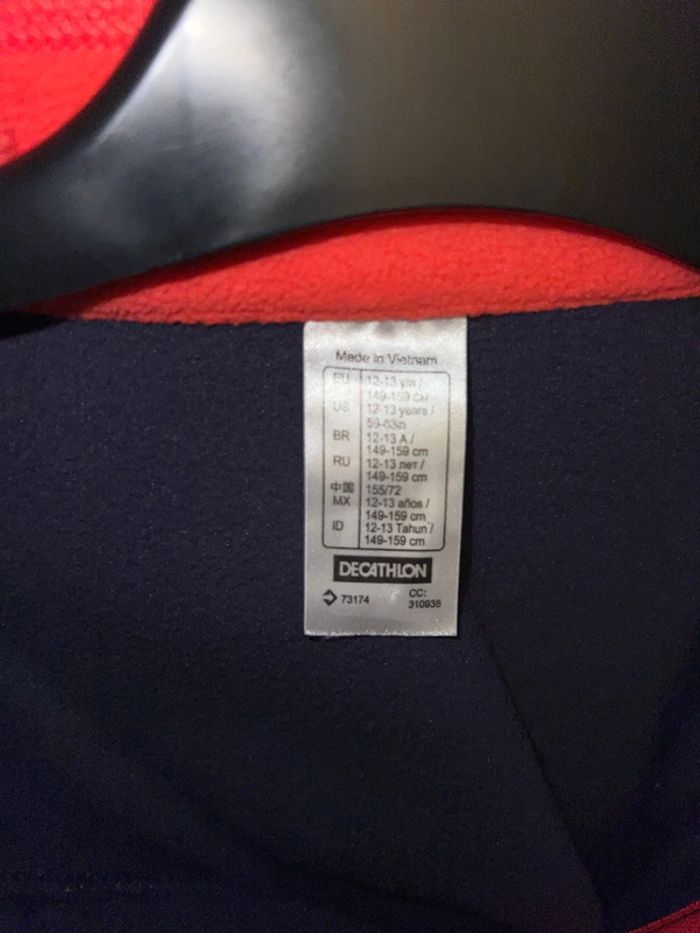 Polaire ski col zippé manches longues 12 ans - Quechua - photo numéro 4