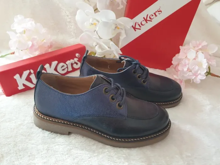 Chaussures Fille Derbies Mocassins Cuir Kickers T31