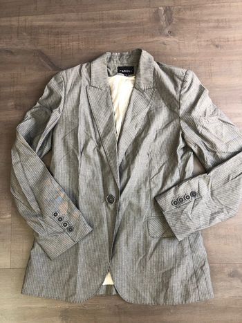 Blazer Caroll taille 36 gris fines rayures