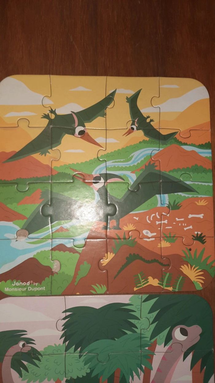 Puzzles dinosaures janod - photo numéro 4