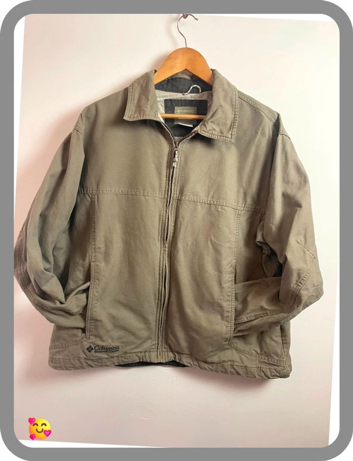 🧥 Blouson demi-saison Columbia – Taille L – Coloris kaki très pâle