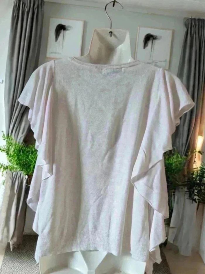 Pull manches courtes beige 🌹 M 🌹 zara - photo numéro 2