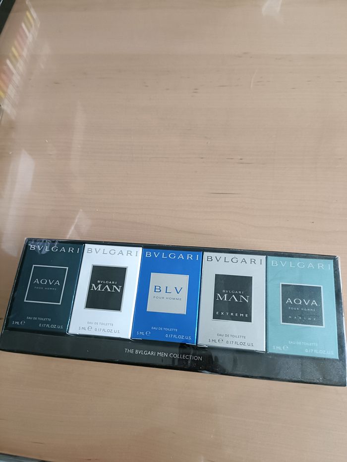 COFFRET BULGARI HOMME 5 MINIATURES DE 5ML