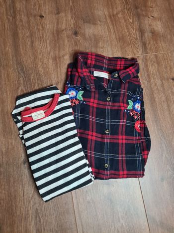 Chemise bûcheron & body zara 12 ans