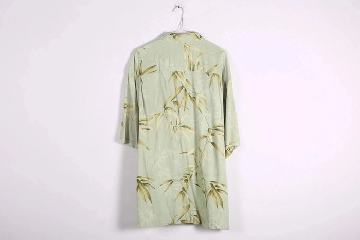 Jolie chemisette vintage 2000's en soie motif feuillages (#240184) - photo numéro 4