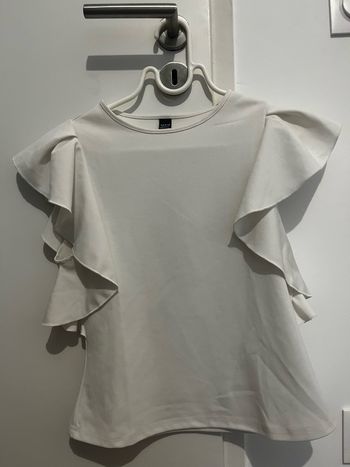 T-shirt blanc manches bouffante