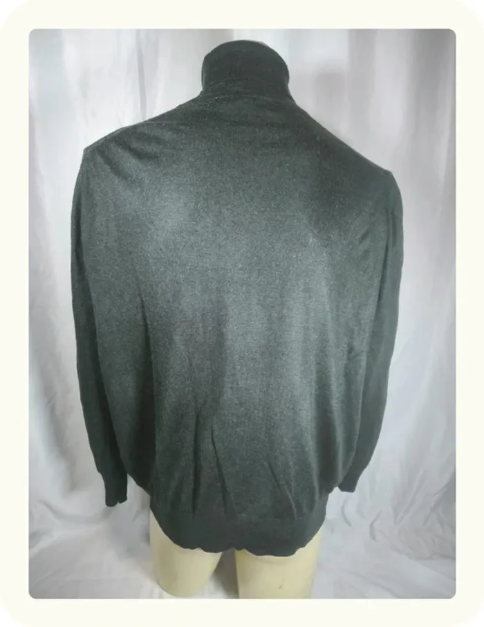 Pull col roulé homme laine mérinos Pietro Libreti Taille XL 42 - photo numéro 3