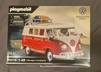Playmobil Volkswagen 70176 Volkswagen T1 Combi, Le Mythique Camping-Car Volkswagen