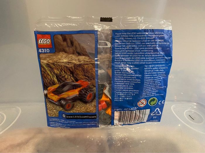Lego 4310 sachet polybag orange racer, drome racers - photo numéro 2