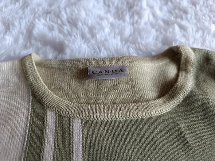 Pull Tshirt manches courtes Vintage T. XL Canda C&A - photo numéro 4