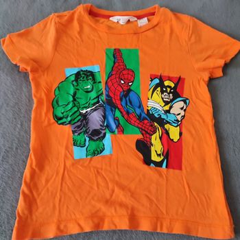 Tee-shirt H&M 2-4 ans Spiderman Hulk