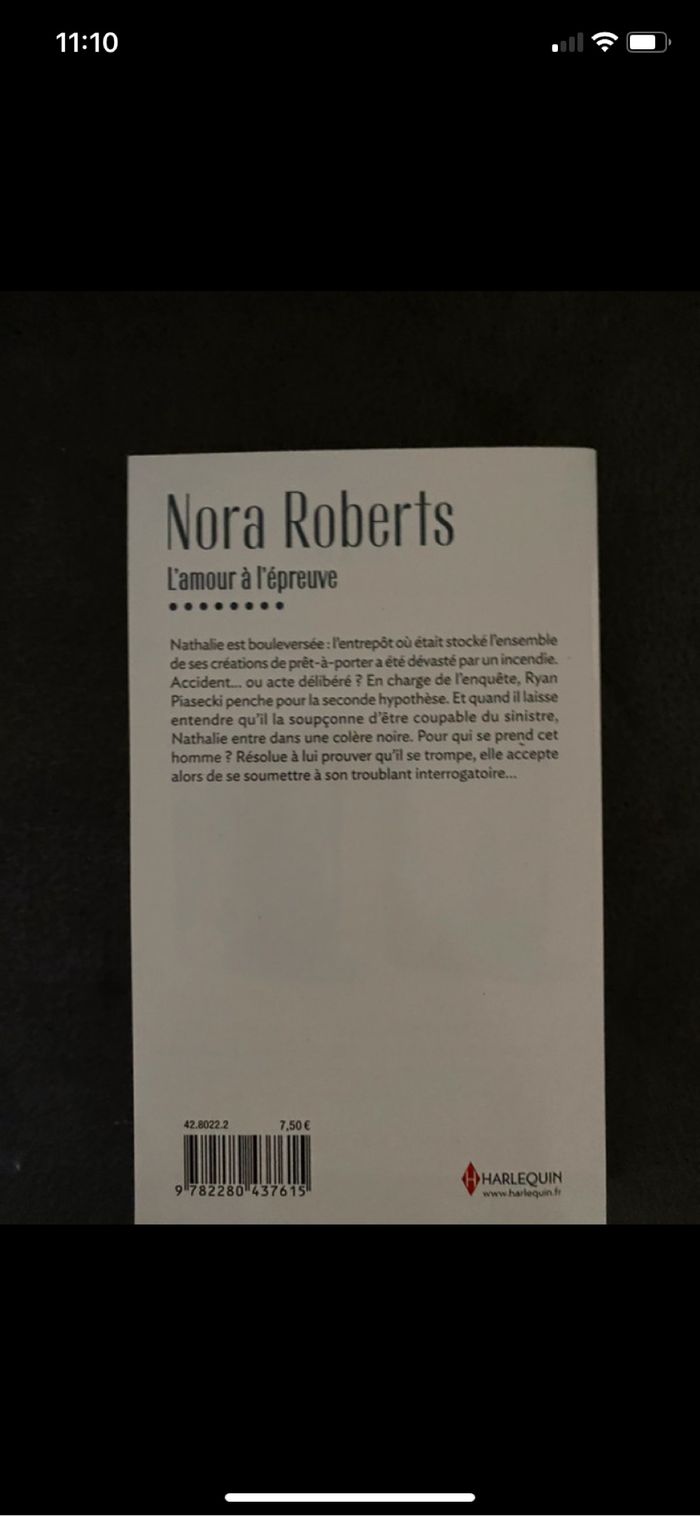 Lot de deux livres Nora Roberts - photo numéro 3