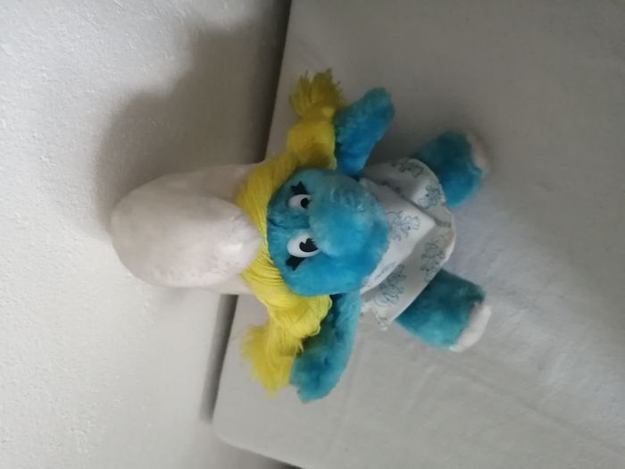 peluche la schtroumpfette - photo numéro 2