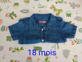 Chemise tissaia tbe 18 mois 