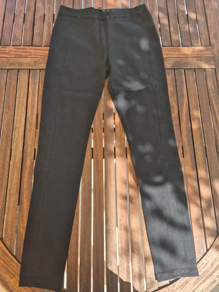 Pantalon noir taille elastique T.38 - photo numéro 2