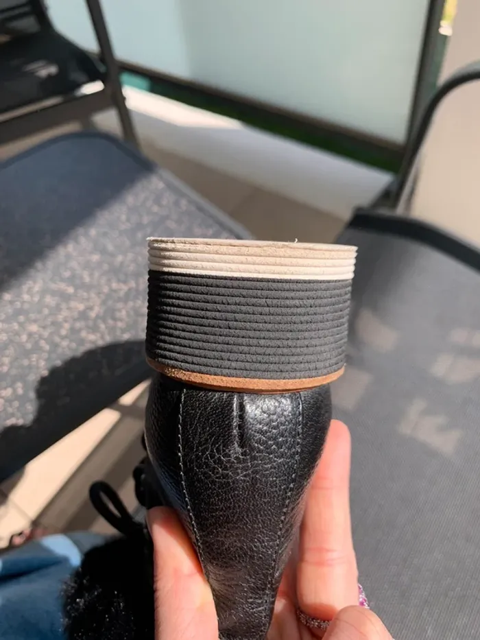 Boots en cuir noir Minelli taille 37 - photo numéro 9