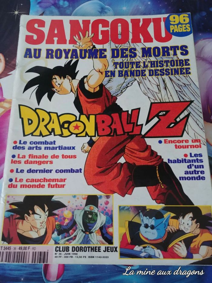 Club dorothee jeux 36 magazine Special Dragon Ball 96 pages goku Manga