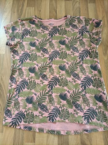 Tee-shirt rose tropical 12-14 ans pepperts